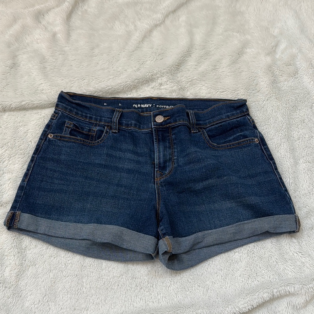 Old Navy Blue Jean Shorts Cuffed Hem